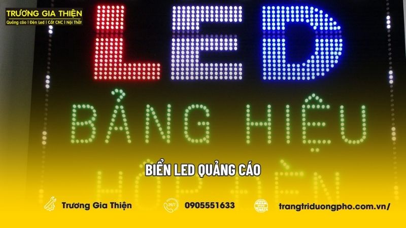 Thiết kế và thi công biển led quảng cáo uy tín, chuyên nghiệp