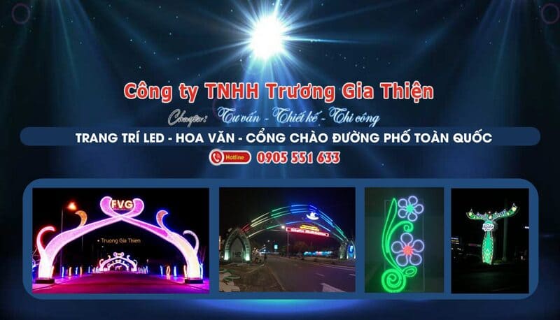 Trương Gia Thiện - Công ty chuyên trang trí đường phố Tết