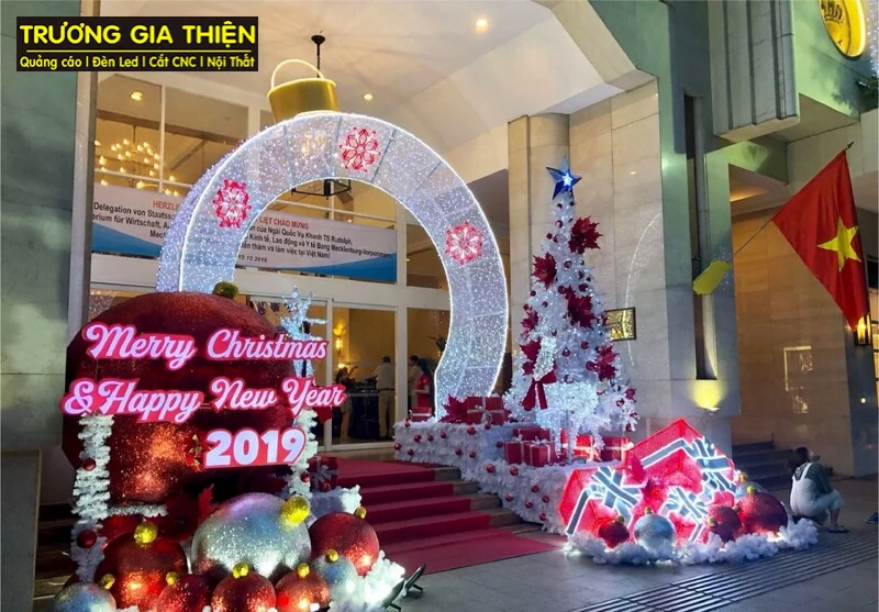 Mẫu cổng chào sự kiện Noel