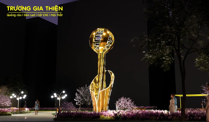 Cần xem xét tỉ lệ tổng thể kiến trúc để artwork phát huy hiệu quả thị giác