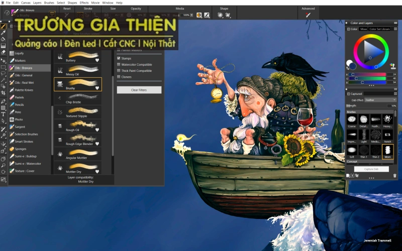 Corel Painter là phần mềm nổi bật dành riêng cho các họa sĩ kỹ thuật số
