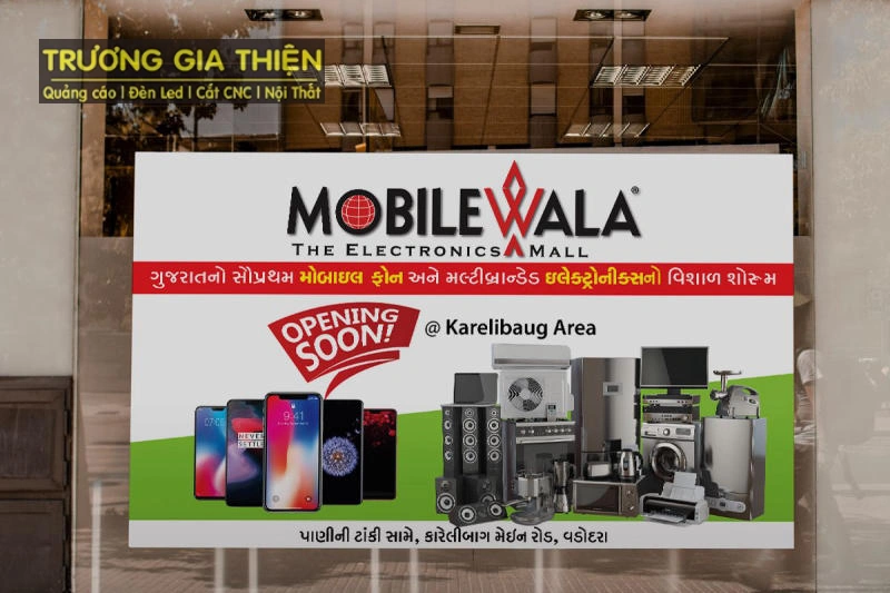 Mẫu bảng hiệu đơn giản nhưng tinh tế và dễ ghi nhớ.