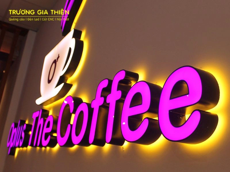 Chữ nổi mica cho quán cafe