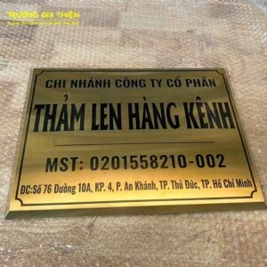 101 Mẫu bảng tên công ty inox​ 2025 đẹp, sang trọng