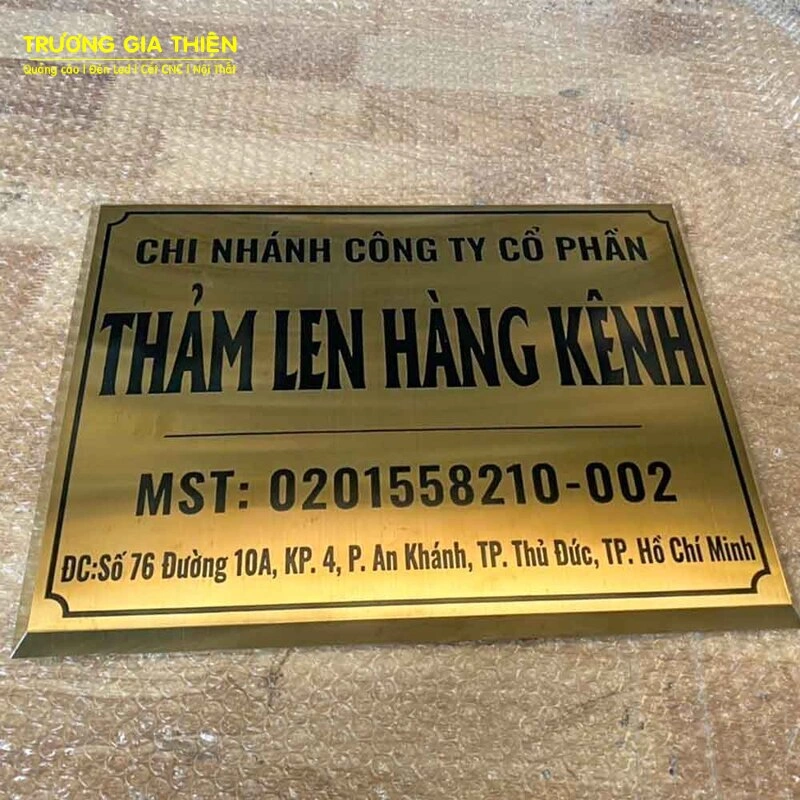 101 Mẫu bảng tên công ty inox​ 2025 đẹp, sang trọng