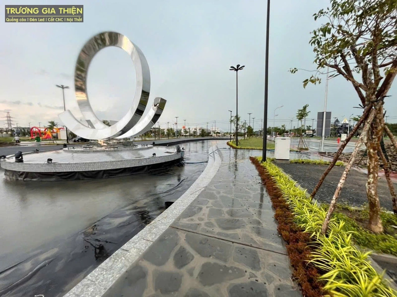 Biểu tượng Artwork hình tròn trang trí đường phố