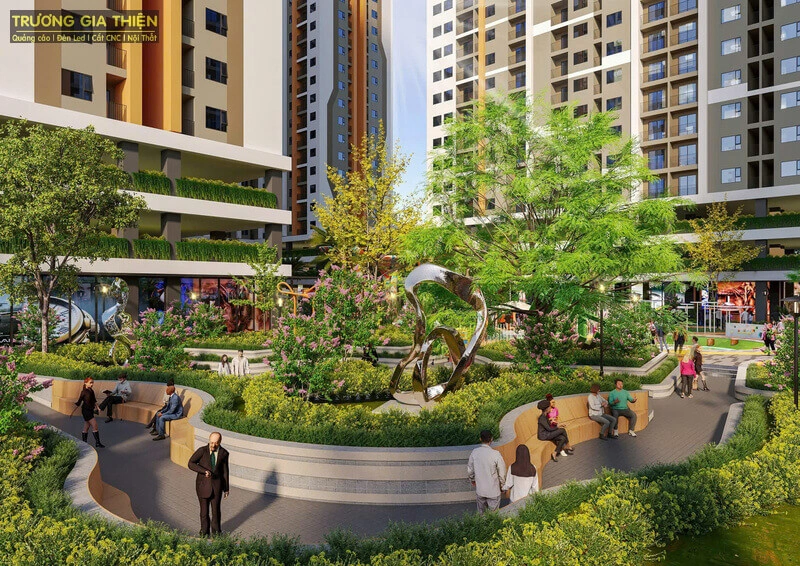 Cảnh quan đô thị đẹp được thi công bởi công ty Trương Gia Thiện