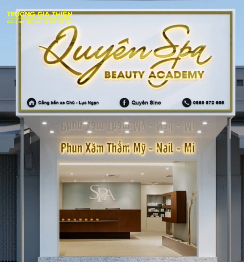 Chữ càng lớn và font chữ càng nhiều chi tiết thì giá thành càng tăng