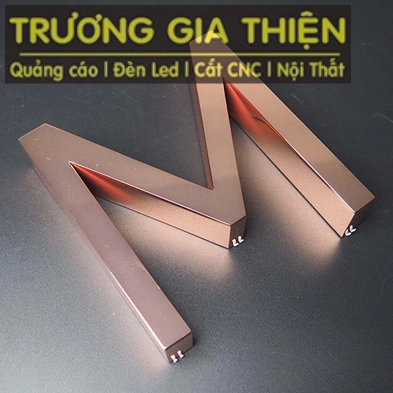Bảng Giá Chữ Inox Mạ Đồng Mới Nhất 2025