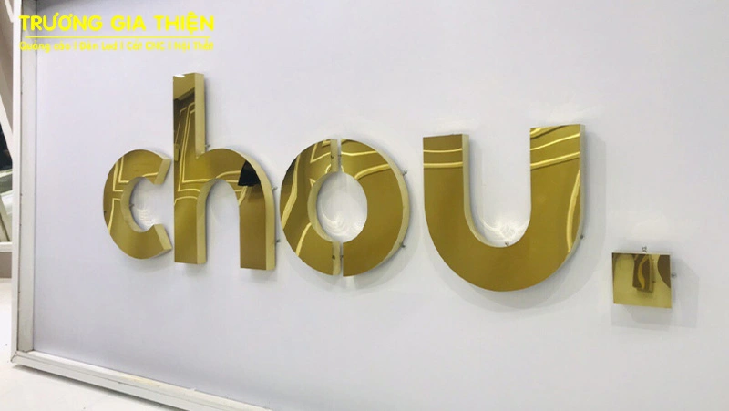 Chữ inox vàng