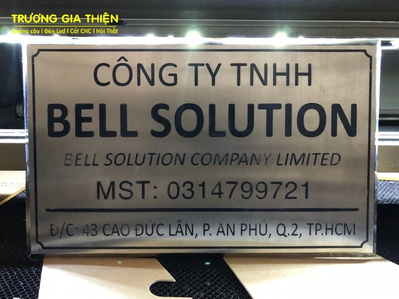 Bảng tên inox được ưa chuộng hiện nay