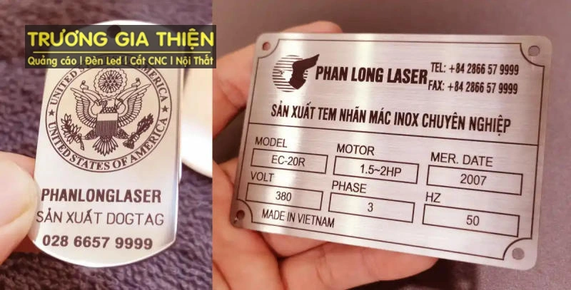 Bảng hiệu mica thiết kế tối giản nhưng sang