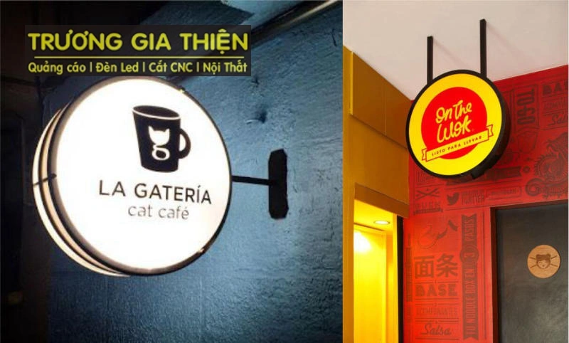 Hộp đèn Mica nổi bật về đêm