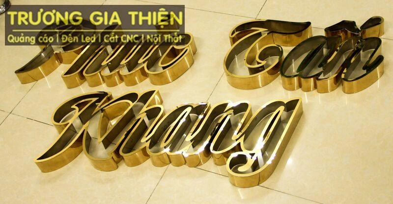 Chữ nổi inox được nhiều doanh nghiệp tại Đà Nẵng ưa chuộng