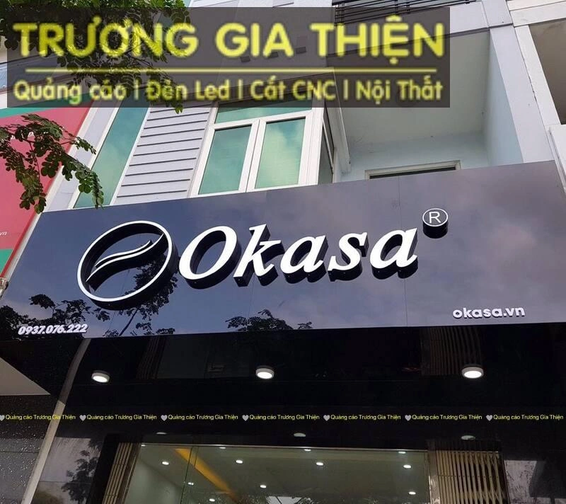 Làm biển hiệu và logo chữ nổi cho thương hiệu Ghế Massage Okasa - Đà Nẵng