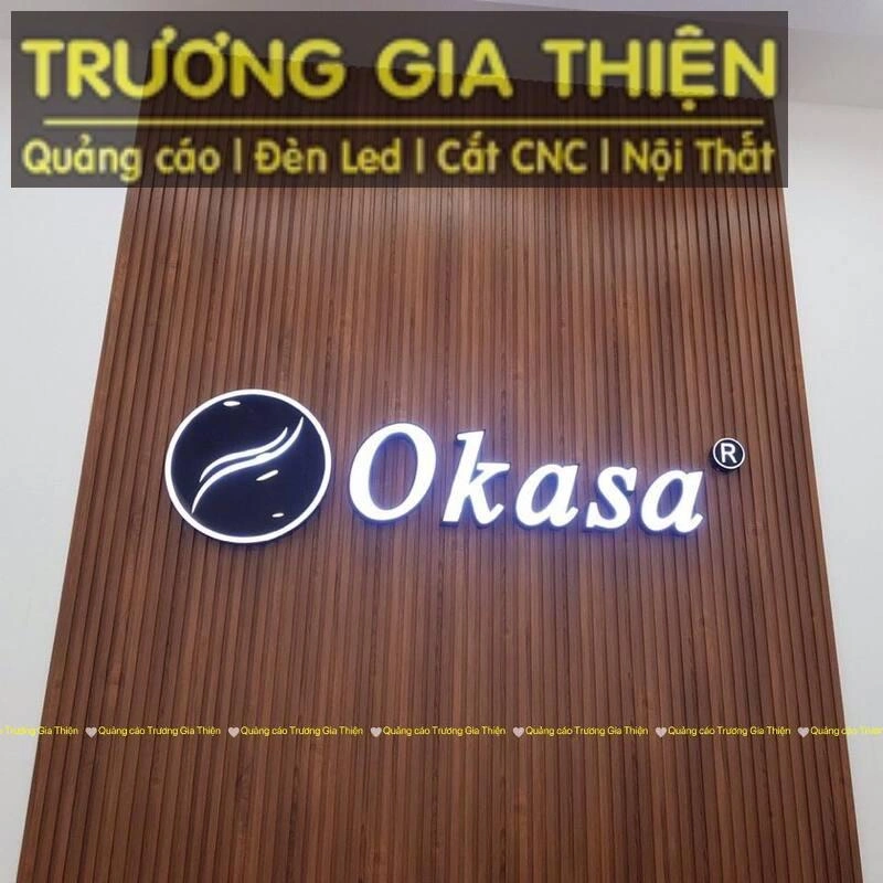 Làm biển hiệu và logo chữ nổi cho thương hiệu Ghế Massage Okasa - Đà Nẵng