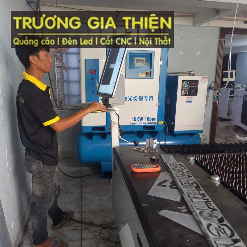 Giải pháp gia công chữ chân nhôm từ Trương Gia Thiện