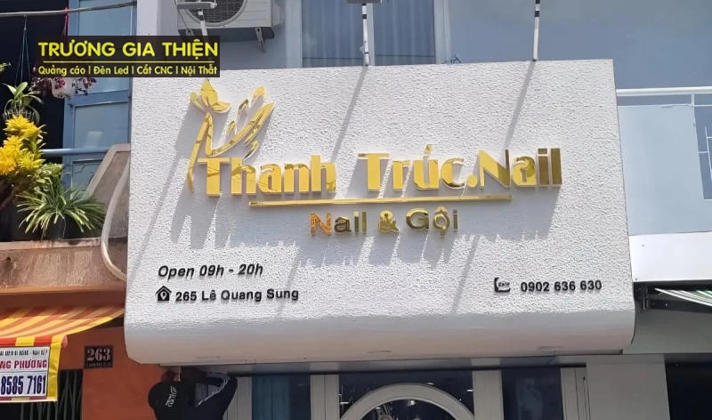 Chữ Inox và Chữ Chân Nhôm là "chân ái" cho tiệm nail