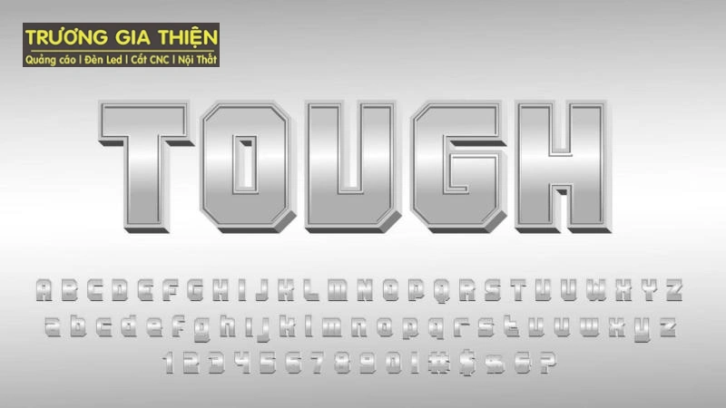 Chữ inox trắng bóng​ nhiều mẫu