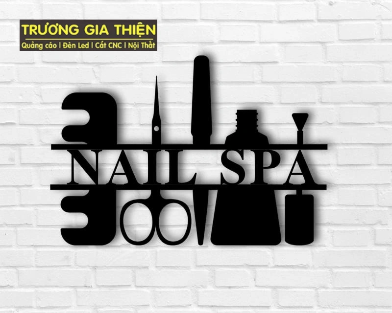 Biển nail thiết kế tinh tế tạo cảm giác chuyên nghiệp.