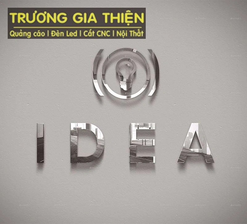 Mẫu chữ inox trắng gương tinh xảo tại TPHCM