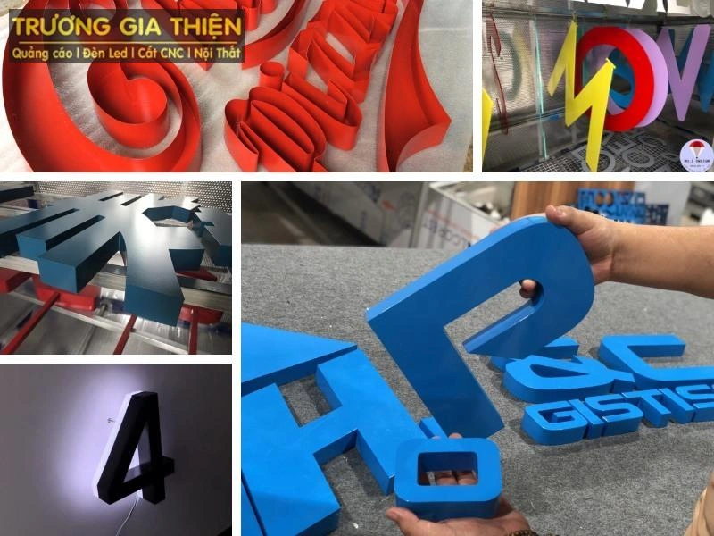 Chữ inox sơn hấp nhiệt