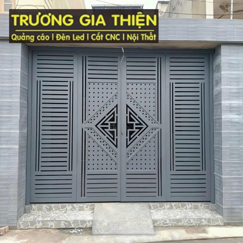 Cổng sắt CNC bền đẹp theo thời gian