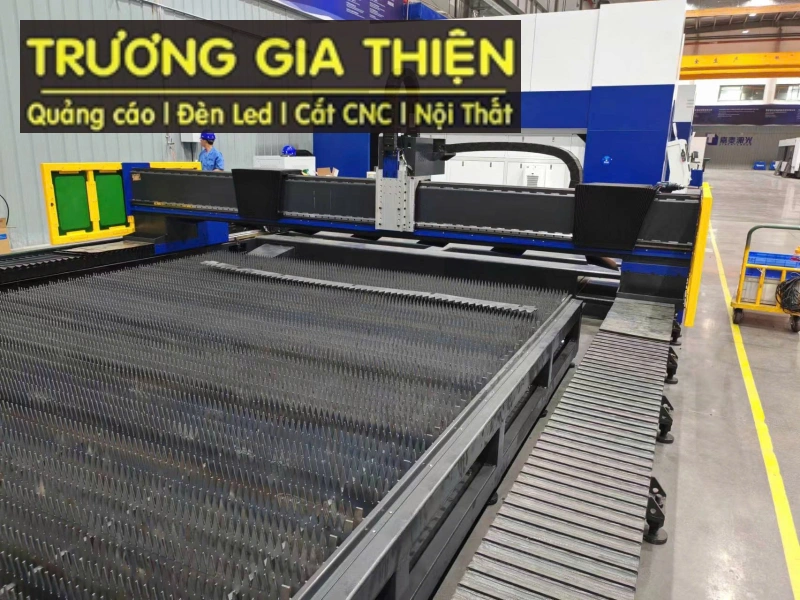 Hệ thống máy cắt CNC hiện đại tại xưởng gia công Trương Gia Thiện