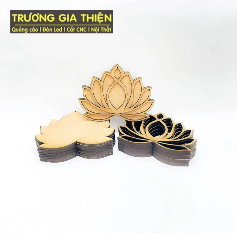 Hoa sen cắt CNC tinh xảo, sắc nét