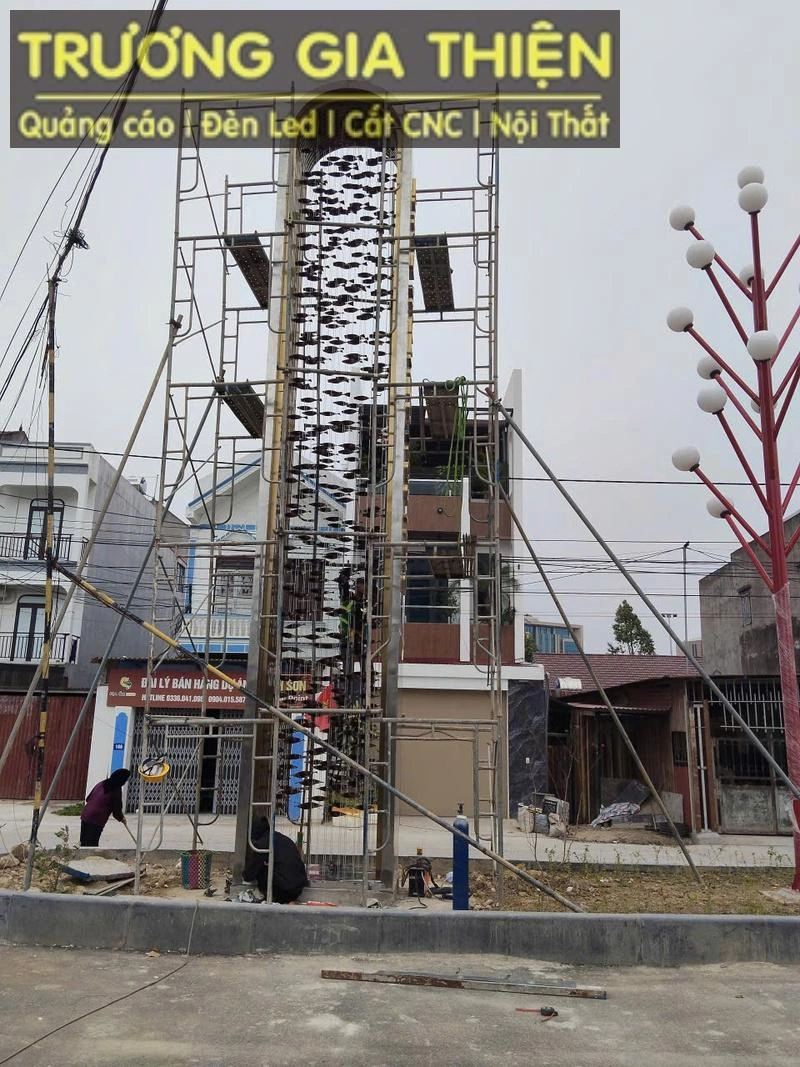 Gia công artword chữ nổi ngoài trời