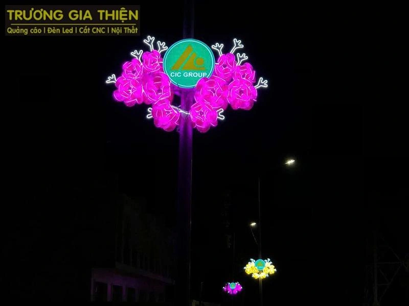 Mẫu LED trang trí ngoài trời phù hợp nhiều dịp lễ