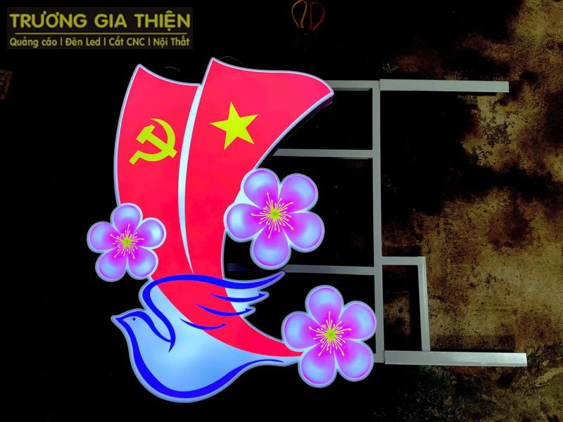 Mẫu trang trí LED cột điện nghệ thuật ngoài trời cao cấp