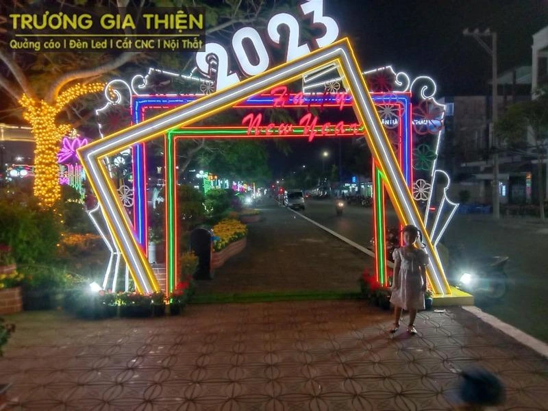 Cổng chào LED nghệ thuật ngày tết đẹp