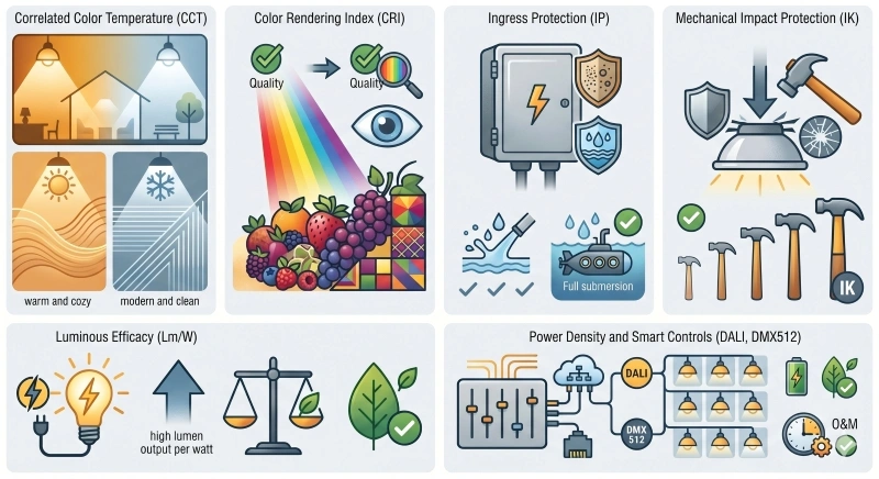 Hệ thống tiêu chuẩn kỹ thuật trong thiết kế chiếu sáng