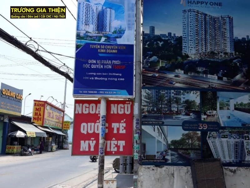 Kích thước bảng hiệu dọc (đứng)