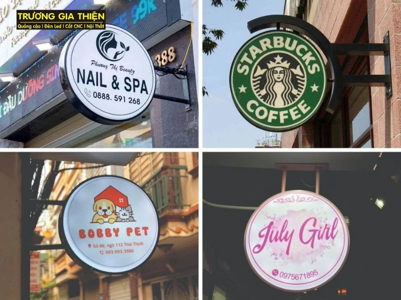 Kích thước biển vẫy (Hộp đèn, Mica hút nổi)